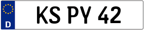 Truck License Plate